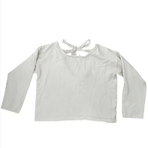 Lulus white sweater with tie size small women’s cardigan fall fashion F155